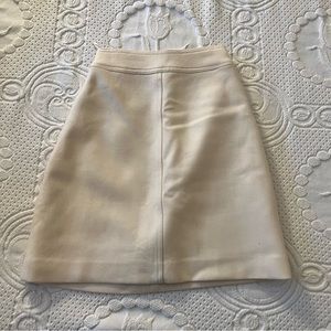 JCrew White/Cream Wool Mini Skirt